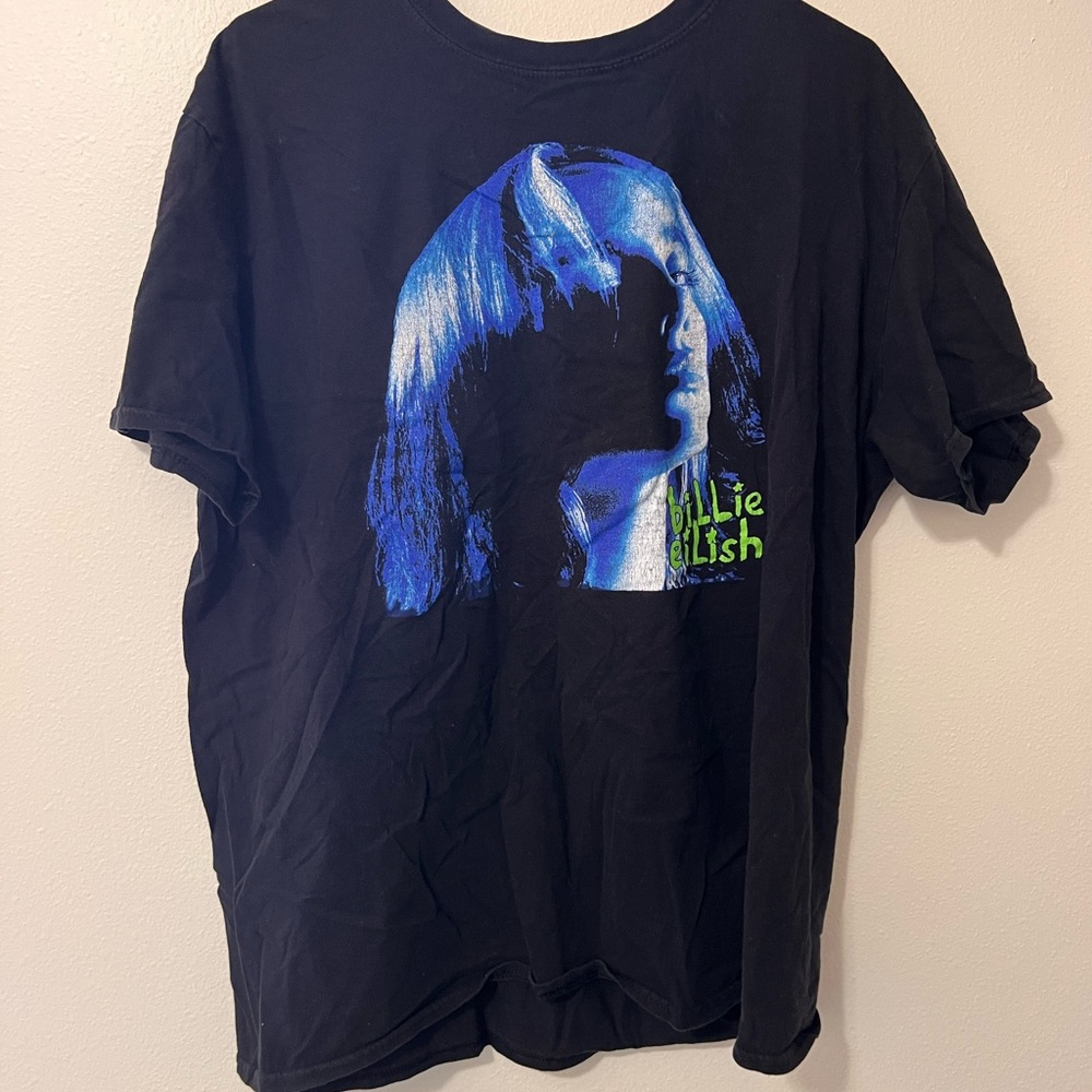 Unisex XL Black Billie Ellish Graphic T-Shirt